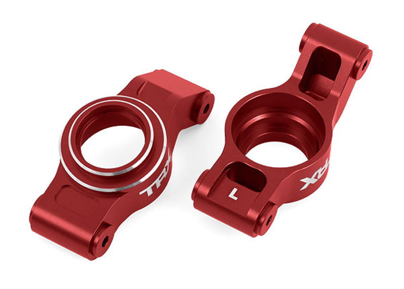 Traxxas 6061-T6 Aluminum Stub Axle Carriers (Red-Anodized)