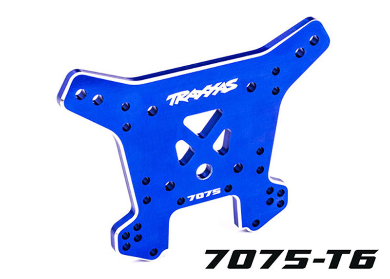 Traxxas Rear Shock Tower 7075-T6 Aluminum (Blue-Anodized) (fits Sledge)