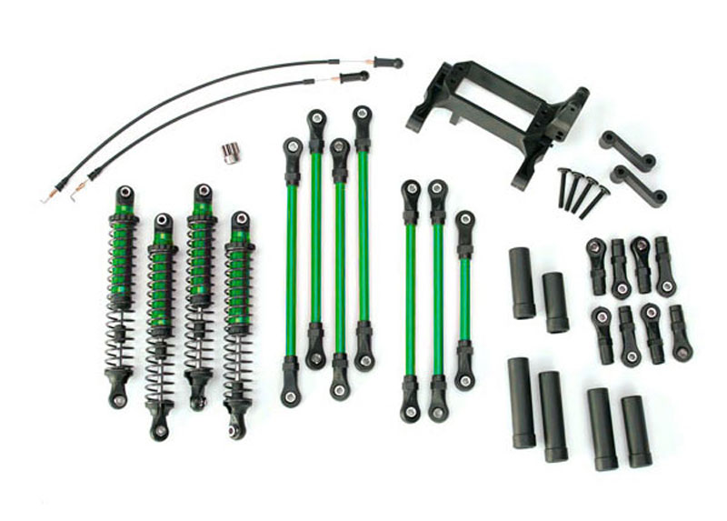 Traxxas Long Arm Lift Kit, TRX-4, Complete (Includes Green Powder Coated Links, Green-Anodized Shocks)