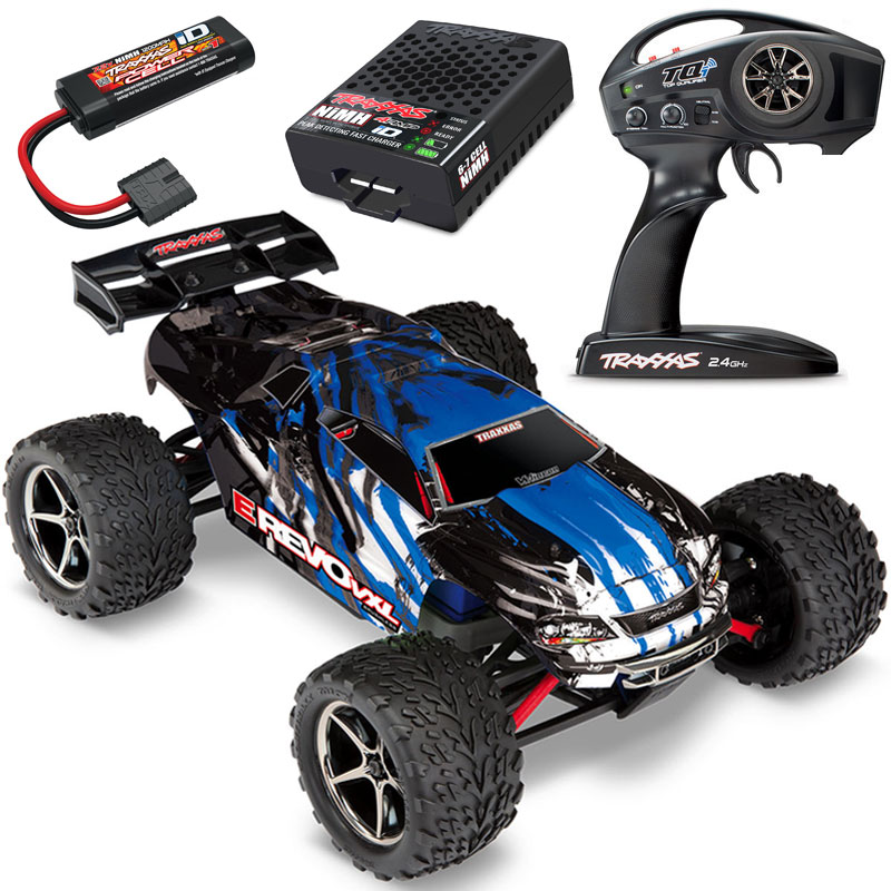 Traxxas 1/16 E-Revo VXL Brushless 4WD RTR RC Monster Truck w/ID Battery & USB-C Charger