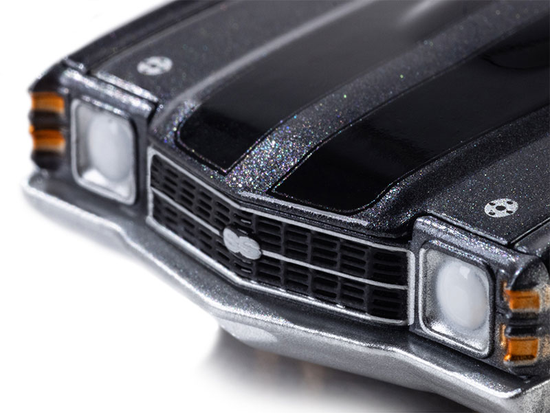 AFX 1972 Chevelle SS454 Silver/Black Mega G+ HO Slot Car