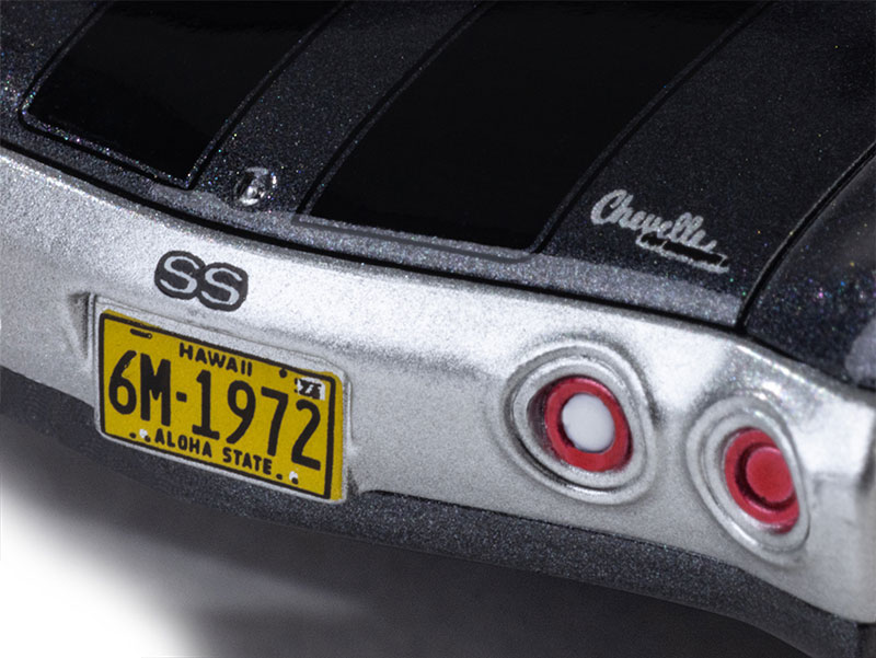 AFX 1972 Chevelle SS454 Silver/Black Mega G+ HO Slot Car