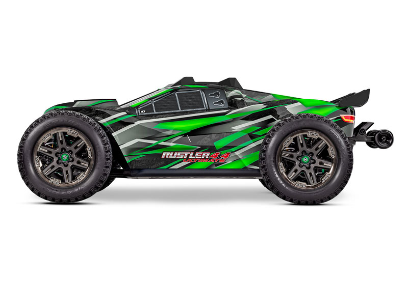 Traxxas Rustler 4x4 VXL Ultimate Stadium Truck & 60MPH 3S LiPo Combo