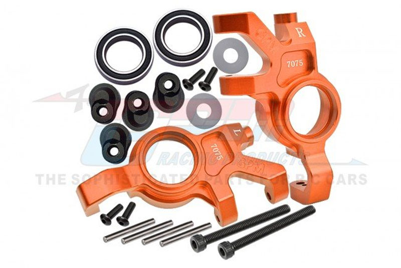 GPM Orange Aluminum Front Knuckle Arms With Collars