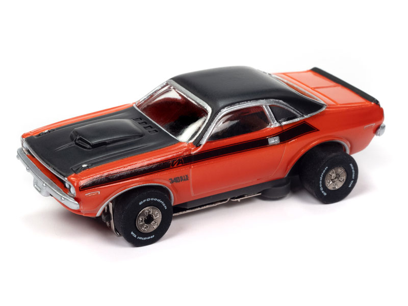 Auto World 1970 Dodge Challenger (Hemi Orange) Thunderjet HO Slot Car