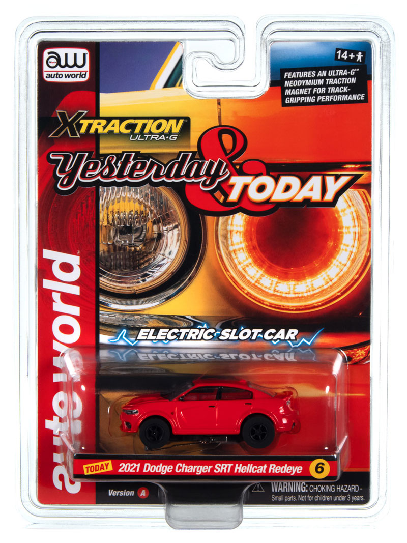 Auto World 2021 Dodge Charger SRT Hellcat Redeye (Red) X-Traction HO Slot Car
