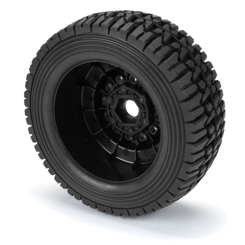 Pro-Line 1/7 Mirage TT BELTED F/R Tires MTD 17mm Blk Raid (2): UDR