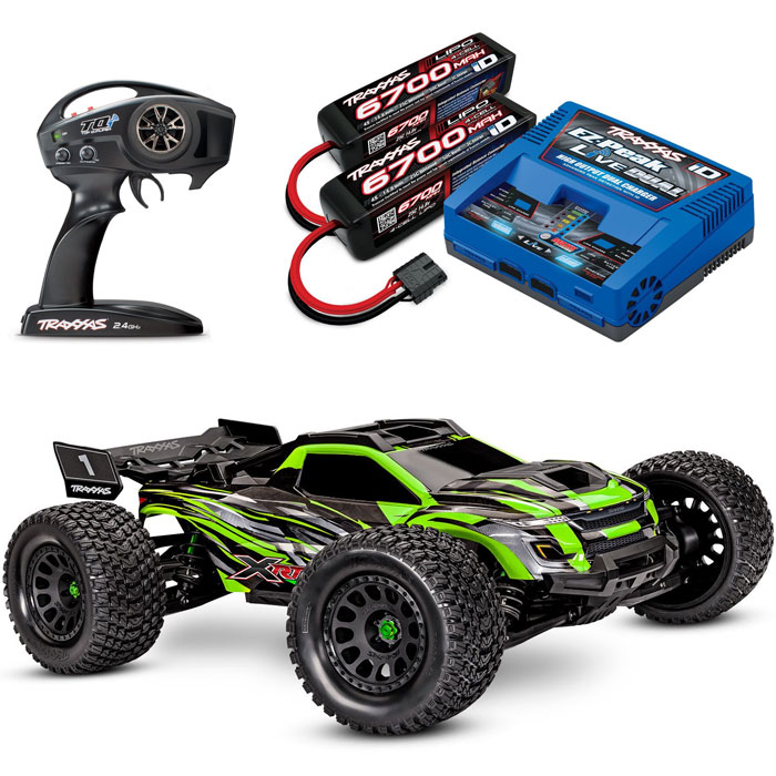 Traxxas XRT 8S 4WD Brushless RTR Monster Truck Combo w/4S 6700mAh & Dual Charger