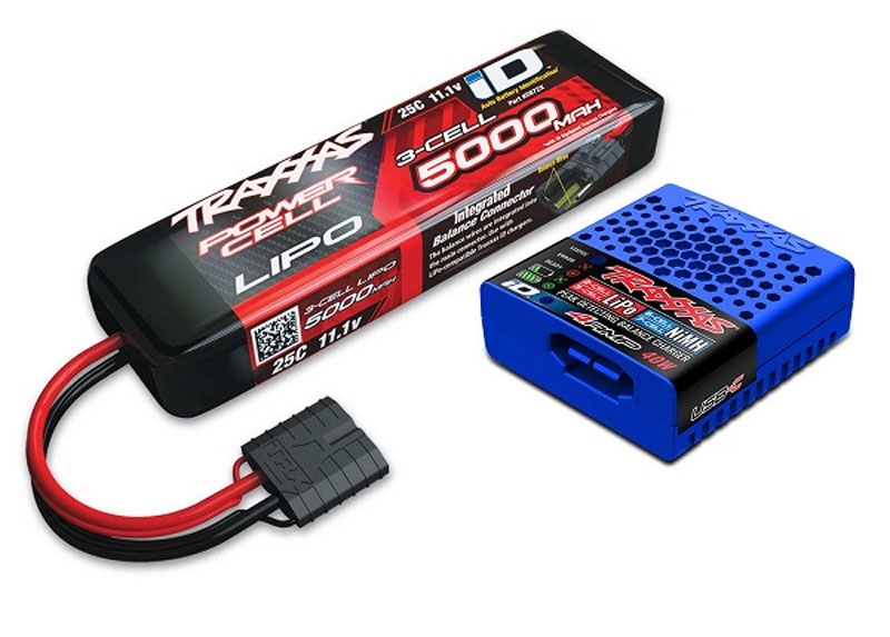 Traxxas 2985-3S EZ-Peak ID 40W USB-C Charger & 3S 5000mAh LiPo