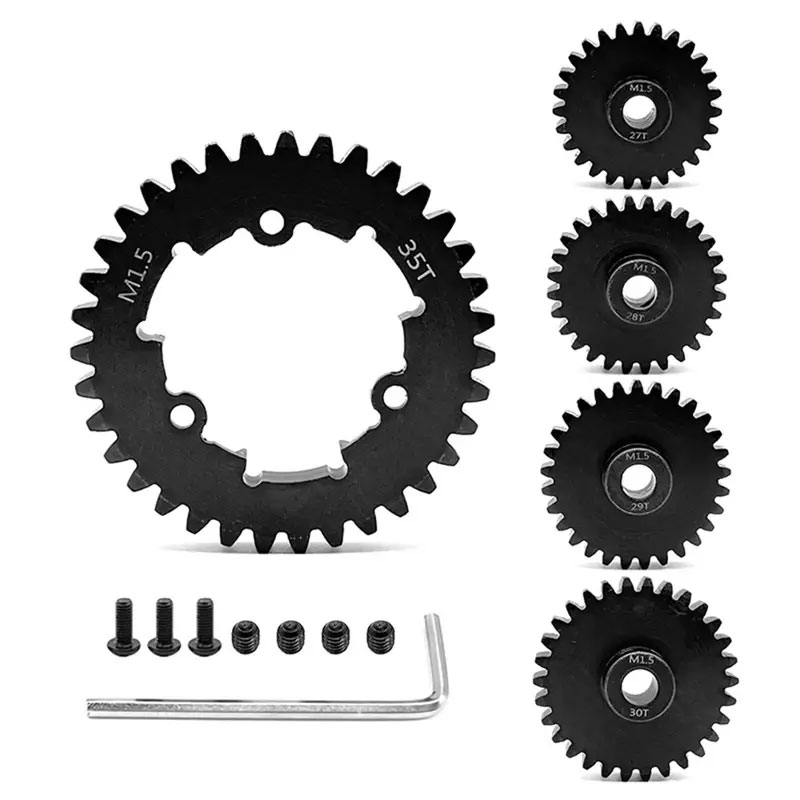 Integy HD Steel 27+28+29+30+35T Gear Set 1.5 MOD for X-Maxx & XRT