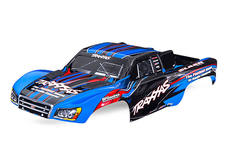 Traxxas Slash Blue Body 2WD ProGraphix Decals Applied