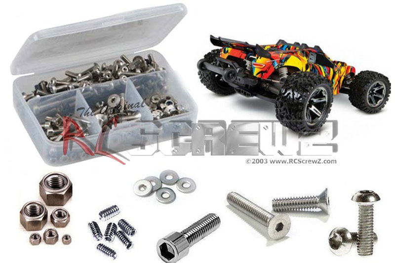 RC Screwz Traxxas Rustler BL-2S 4x4 (67164-4) Stainless Steel Screw Kit