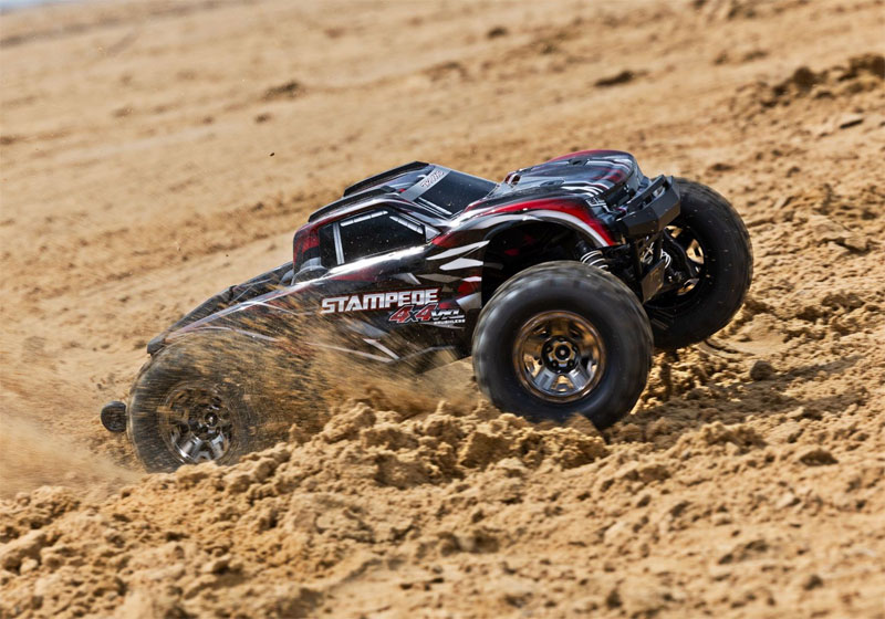 Traxxas Stampede 4X4 VXL Brushless RTR Monster Truck w/TSM & TQi  with 3S LiPo Combo