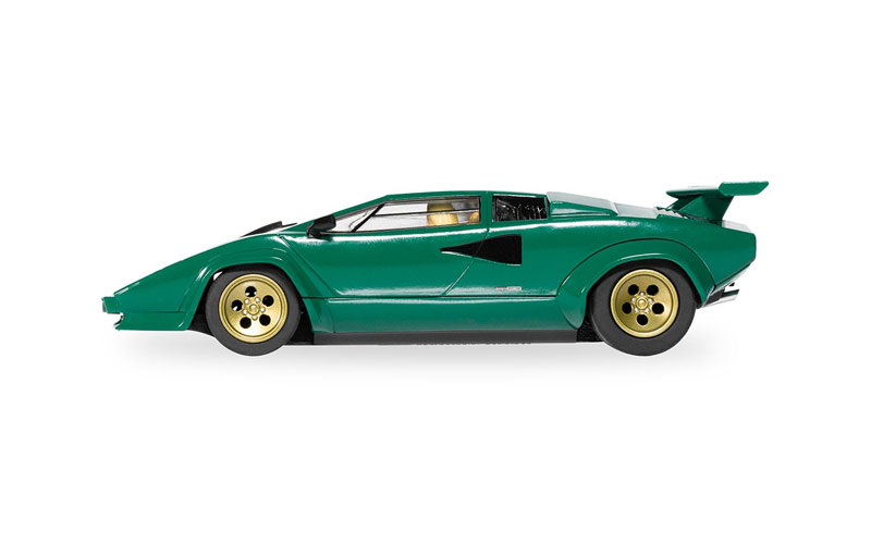 新品 SCALEXTRIC SLOT CAR ランボルギーニ 1/32 Scalextric Lamborghini Countach - Green 1/32 Slot Car