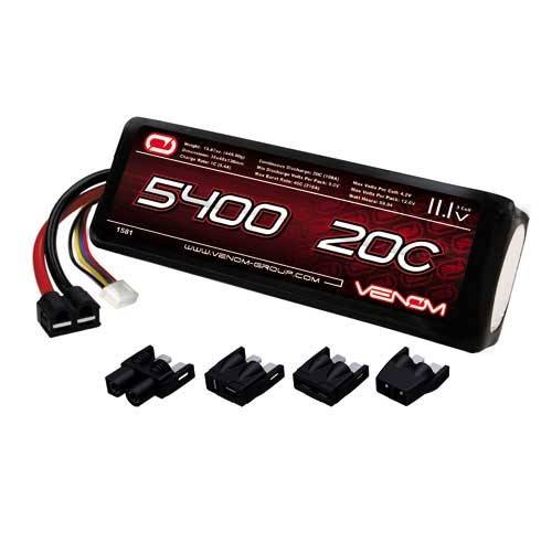 Venom 20C 11.1V 5400mAh 3S LiPo Battery w/UNI Plug