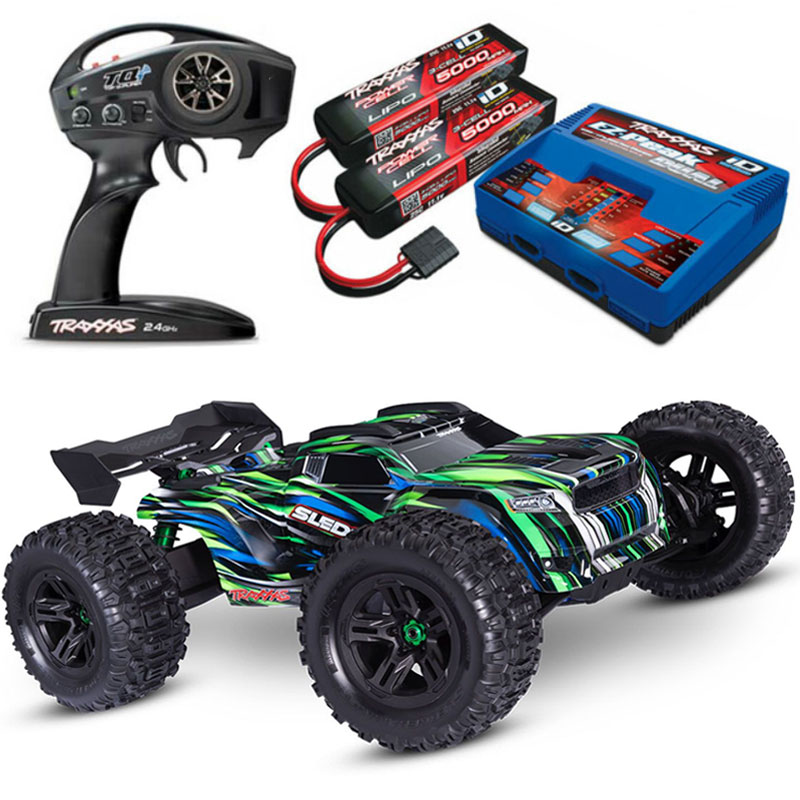 猫*猫様 Traxxas ホビーラジコン Traxxas Sledge 6S 4WD with Belted Tires Brushless RTR Monster