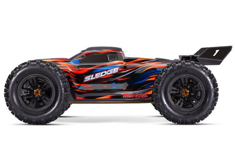 猫*猫様 Traxxas ホビーラジコン Traxxas Sledge 6S 4WD with Belted Tires Brushless RTR Monster