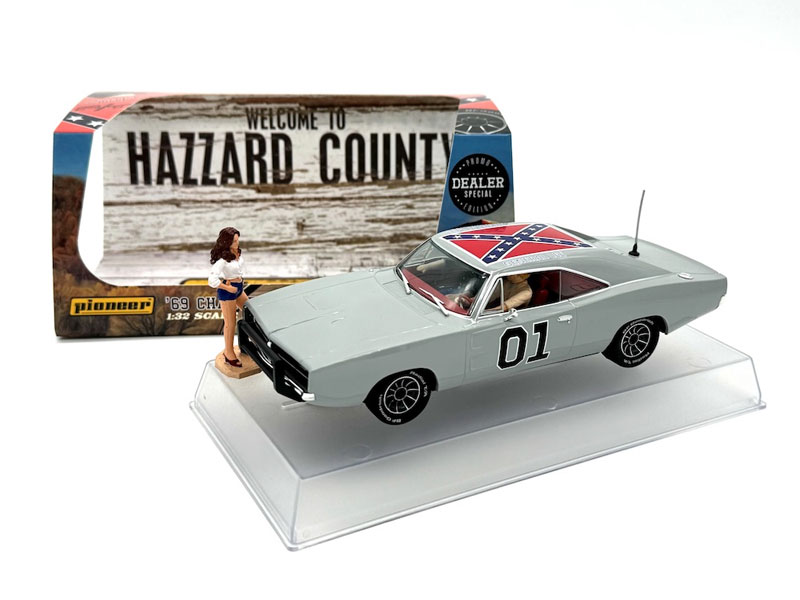 Pioneer 1969 Dodge Charger 'General Lee' (CONFEDERATE GRAY) 1/32
