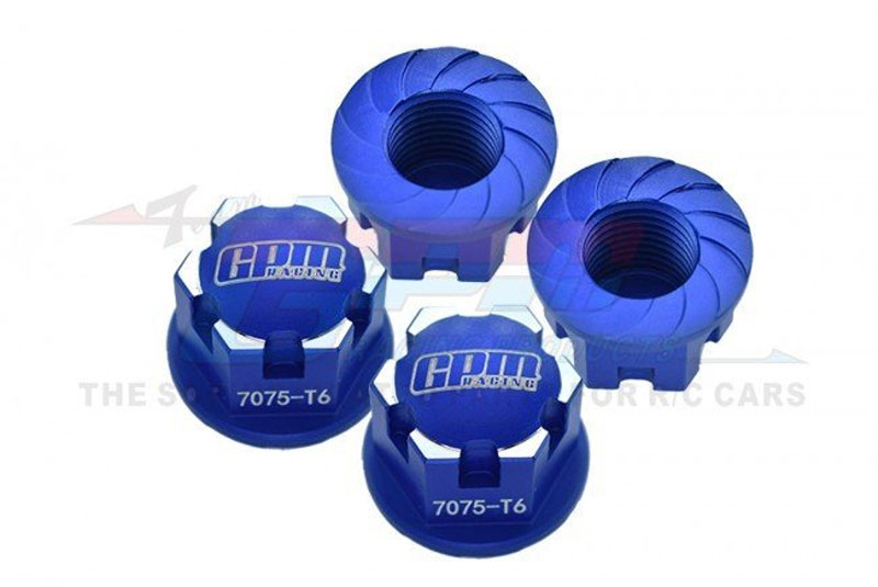 GPM Blue 7075-t6 Aluminum 17mm Wheel Lock Nuts