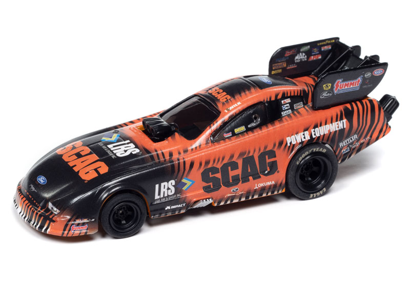 Auto World Tim Wilkerson SCAG Power Equipment 2023 Ford Mustang Funny Car 4Gear HO Slot Car