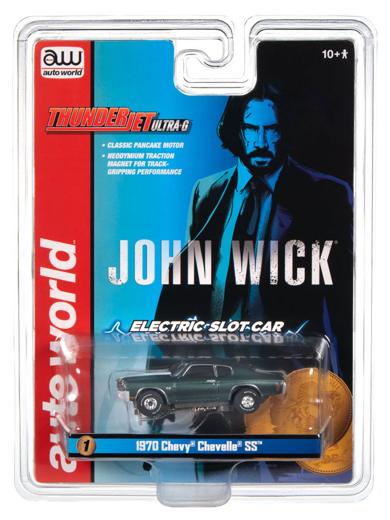 Auto World John Wick 1970 Chevy Chevelle SS Thunderjet HO Slot Car