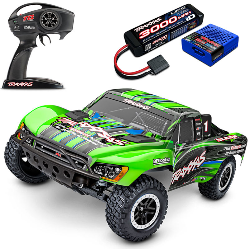 Traxxas Slash 1/10 2WD Brushless BL-2s Short Course RTR Truck & FREE LIPO BATTERY AND EZ-PEAK CHARGER