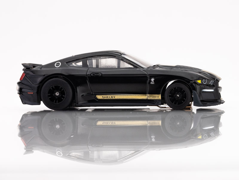 AFX 2022 Shelby Mustang GT350H Black/Gold Mega G+ HO Slot Car