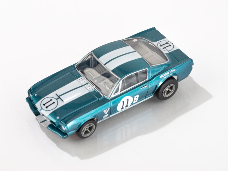 AFX Mega G+☆1965 Shelby Mustang GT350R☆ AFX 1965 Shelby Mustang GT350R Mark Donohue Blue/White Mega