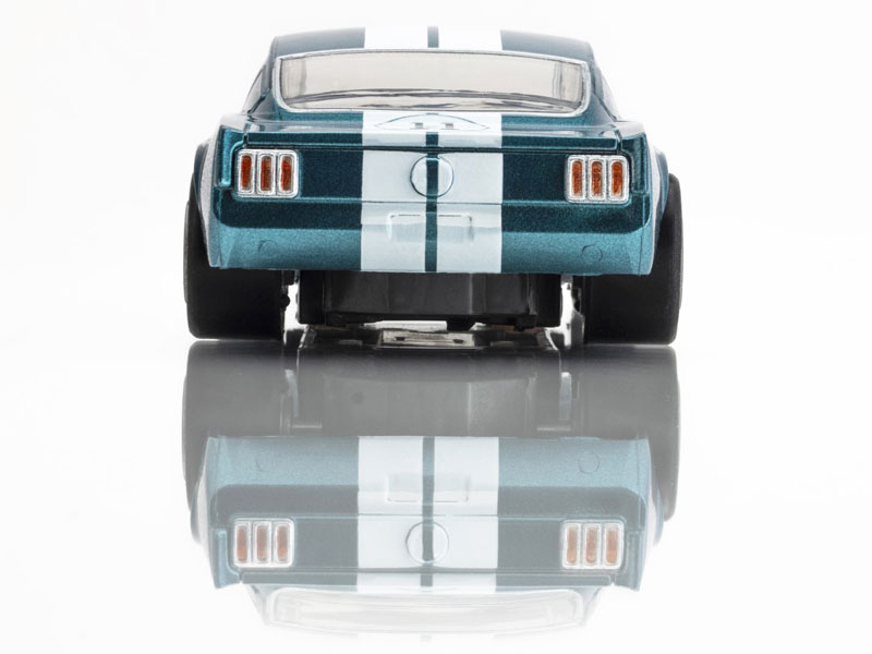AFX 1965 Shelby Mustang GT350R Mark Donohue Blue/White Mega G+ HO