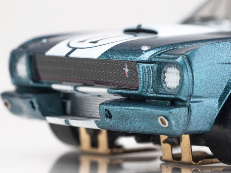AFX 1965 Shelby Mustang GT350R Mark Donohue Blue/White Mega G+ HO