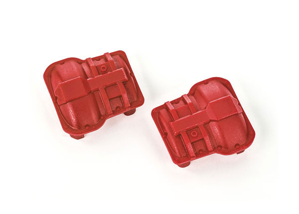 Traxxas Front Or Rear Axle Cover (Red) (2)