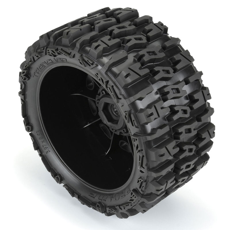 PRO LINE TRENCHER X 1/8 用タイヤホイール 17ミリ ハブ Pro-Line Racing 1/8 Trencher LP F/R 3.8