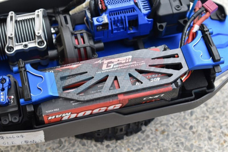 GPM Green Aluminum 6061-T6 +Carbon Fiber Battery Hold-down