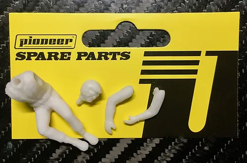 Pioneer Legends Racers (Unpainted, Unassembled) Driver Figure