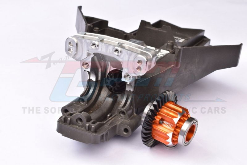 GPM Medium Carbon Steel 32/10T Front And Rear Differential Gear Set (Black)