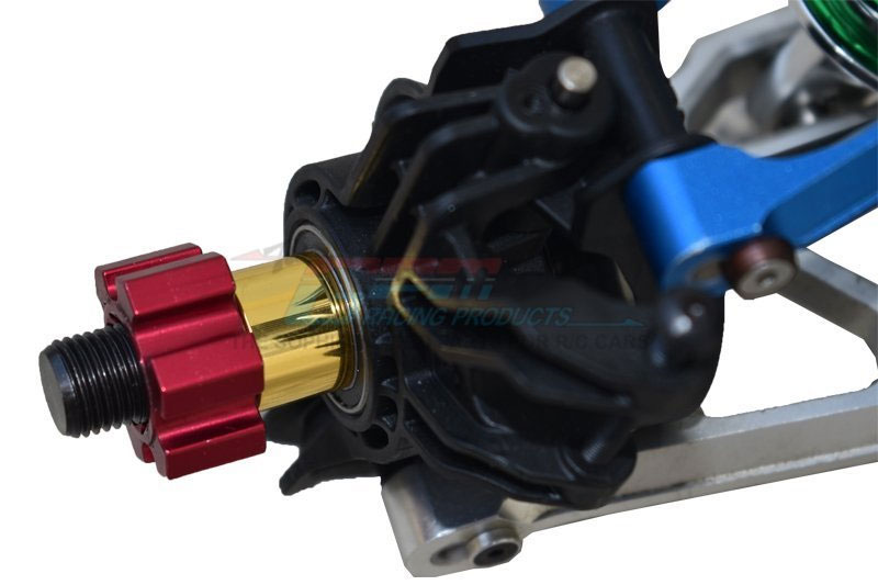 GPM Hardened Steel Front/Rear CVD Joint (+12mm) for X-Maxx 8S (Black)