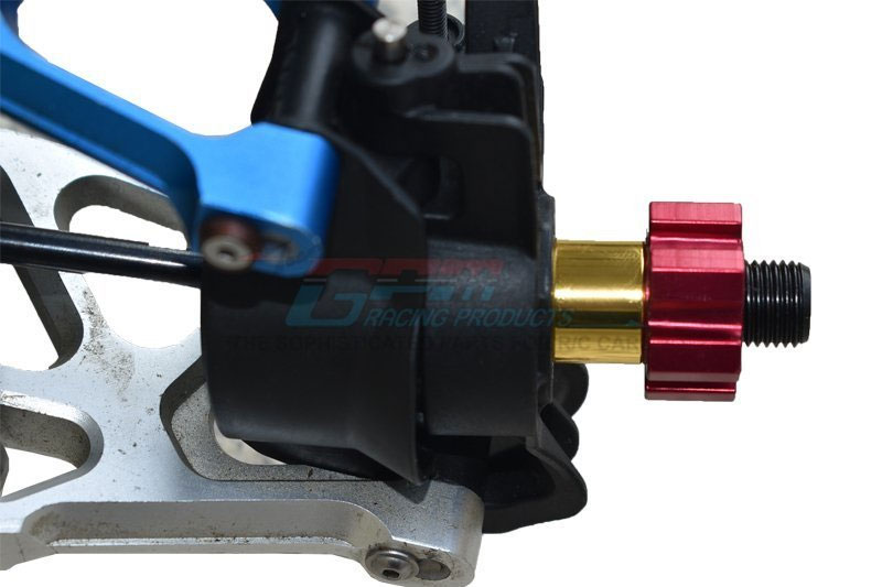 GPM Hardened Steel Front/Rear CVD Joint (+12mm) for X-Maxx 8S (Black)