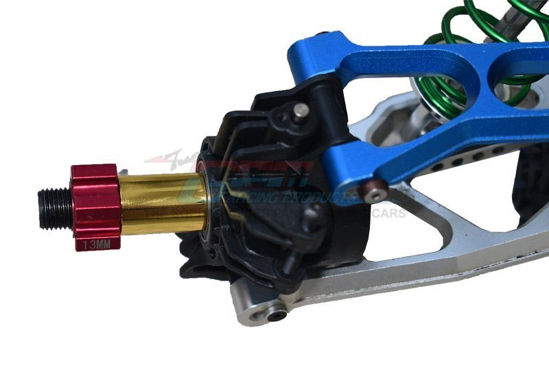 GPM Hardened Steel Front/Rear CVD Joint (+24mm) for X-Maxx 8S (Black)