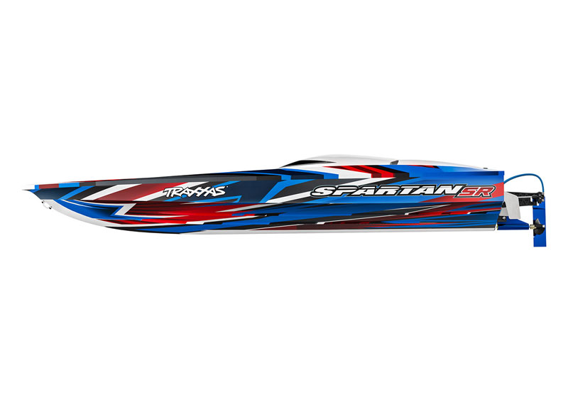 Traxxas Spartan SR VXL-6S Brushless 50+MPH RC Speed Boat COMBO w/6S & Dual Charger