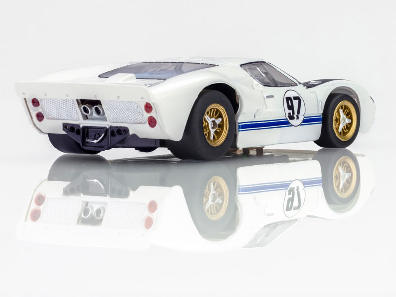 AFX Ford GT40 MKII 1966 Daytona #97 White/Black/Blue Mega G+ HO