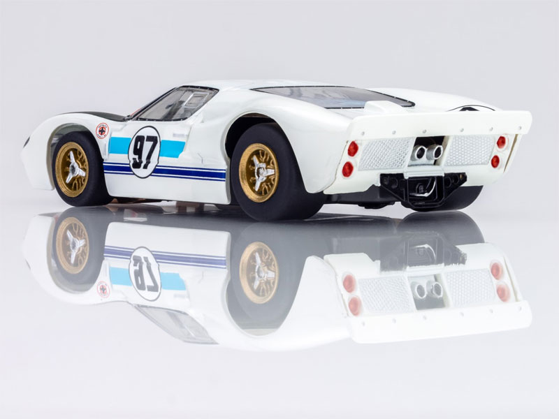 AFX Ford GT40 MKII 1966 Daytona #97 White/Black/Blue Mega G+ HO