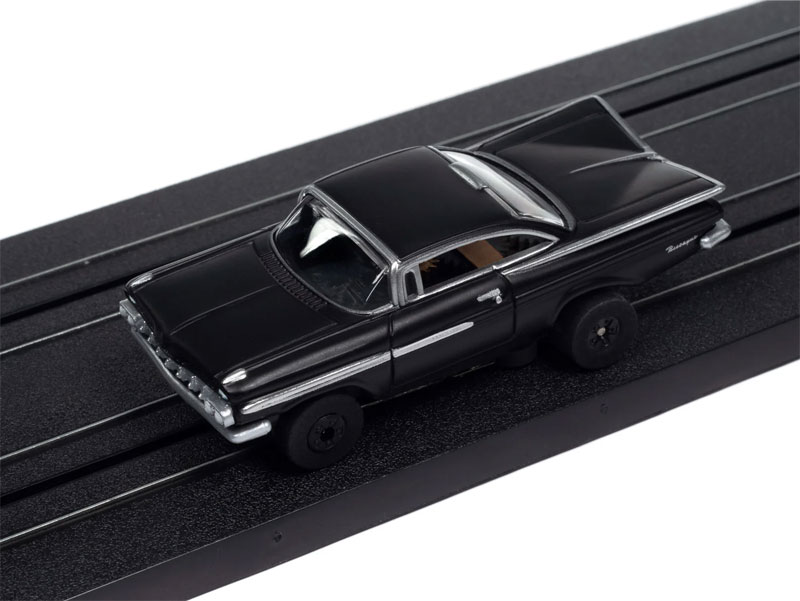 Auto World 1959 Chevy Impala (Gloss Black) Thunderjet HO Slot Car