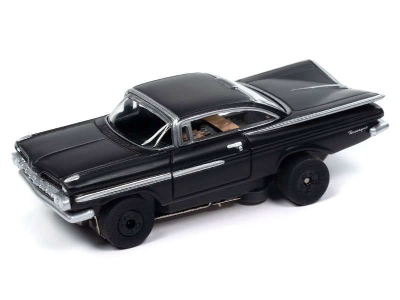 Auto World 1959 Chevy Impala (Gloss Black) Thunderjet HO Slot Car