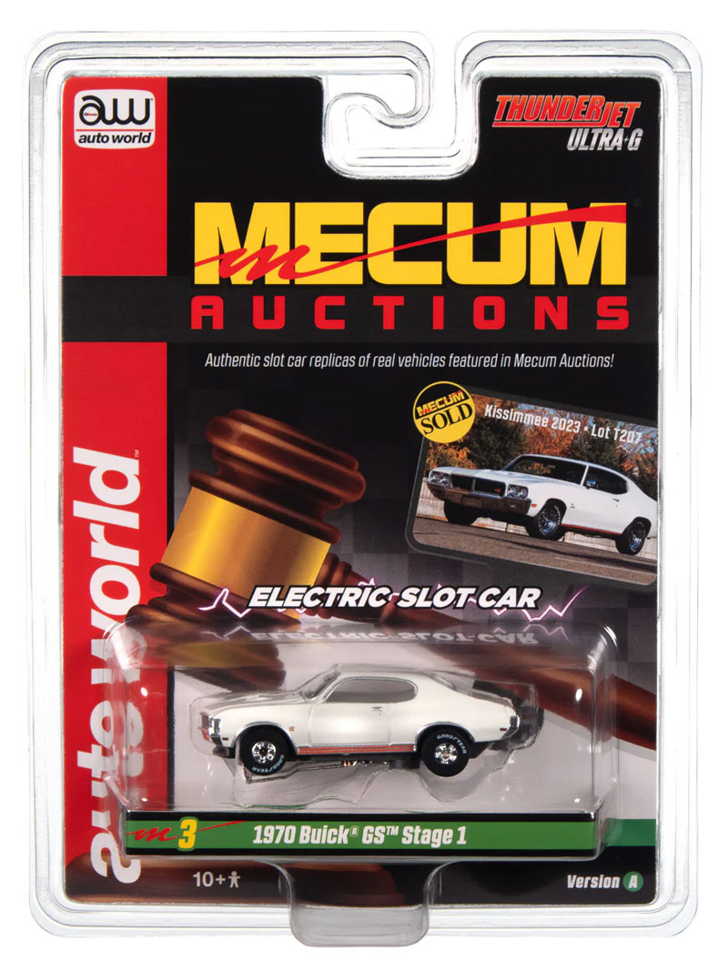 Auto World 1970 Buick GS (Glacier White) Thunderjet HO Slot Car