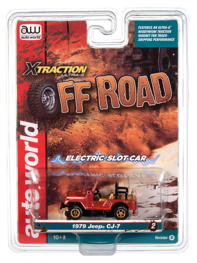 Auto World 1979 Jeep CJ-7 (Russet Red Poly w/Orange Renegade