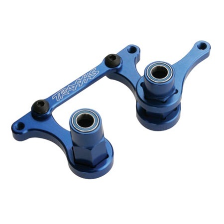 Slash Rustler Blue Aluminum Steering Bellcranks