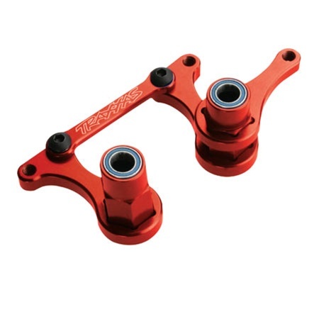 鈴木慎一郎BLOOD(Waisted garage)CRAZEDEAL Slash Rustler Red Aluminum Steering Bellcranks