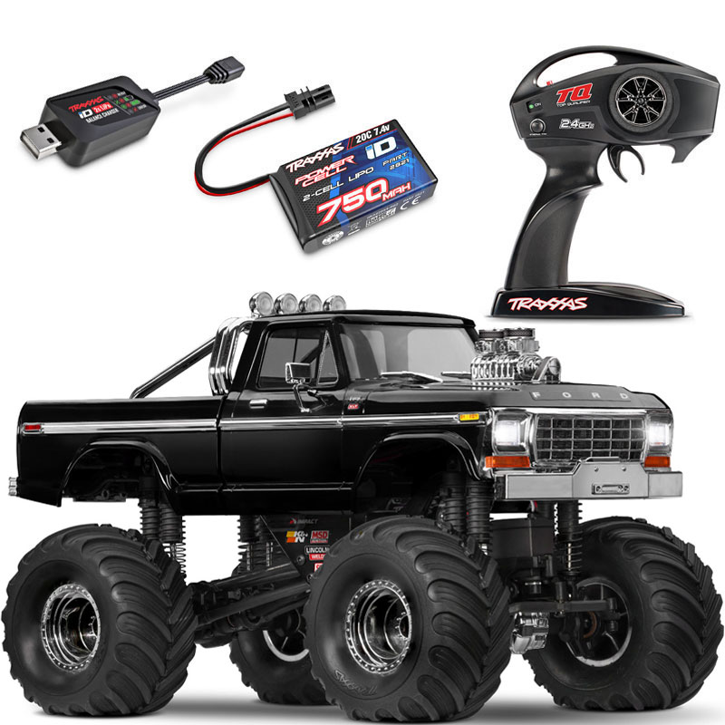 Traxxas 1/18 TRX-4MT 1979 Ford F-150 4x4 RTR RC Monster Truck w/ID