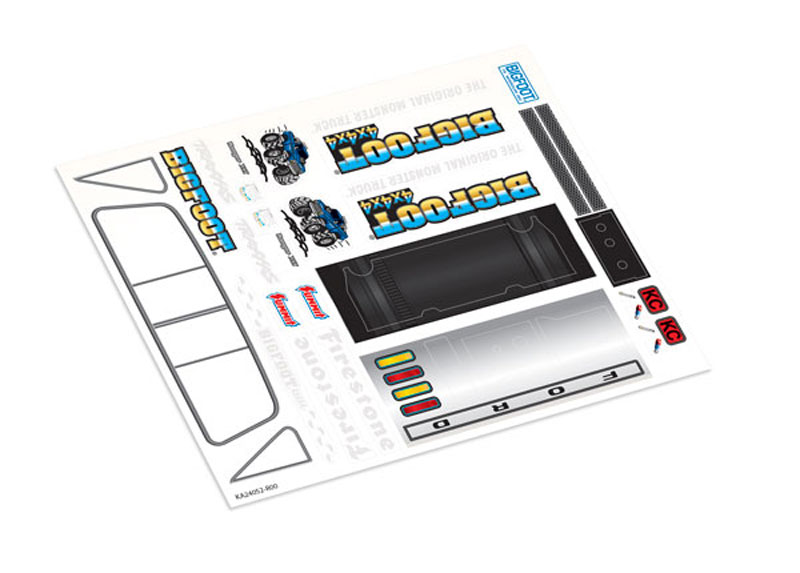 Traxxas TRX-4MT 1/18 Scale Bigfoot No. 1 Decal Sheet