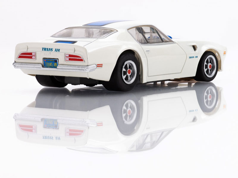 AFX 1970 Pontiac Firebird Trans Am White/Blue Mega G+ HO Slot Car